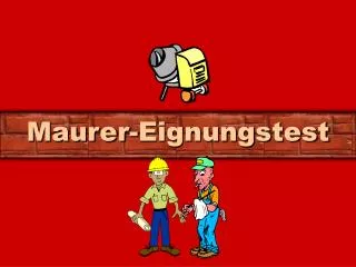 maurer eignungstest
