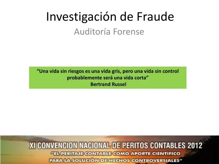 investigaci n de fraude