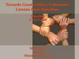 Towards Greater Policy Coherence: Lessons from Mauritius