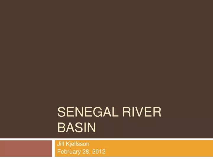 senegal river basin