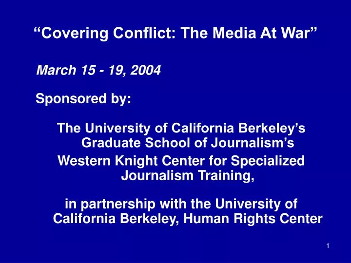 covering conflict the media at war