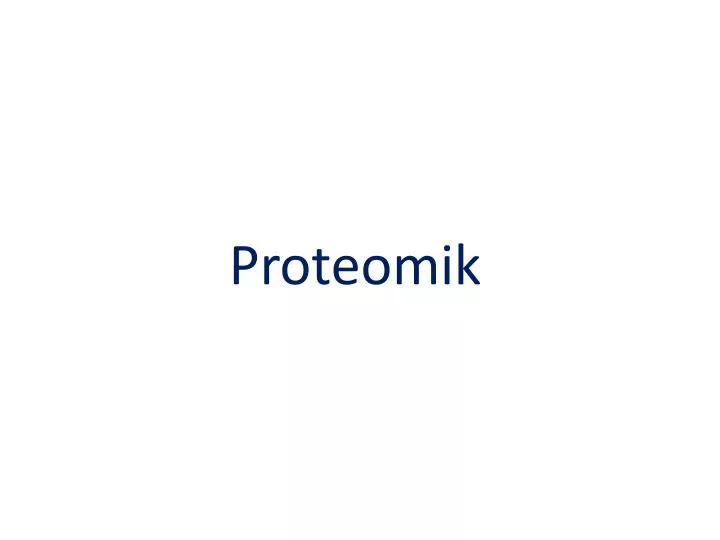 proteomik