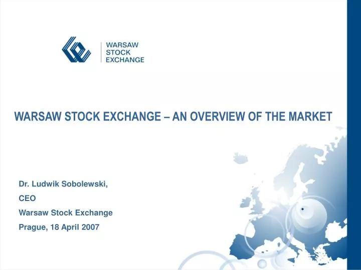 warsaw stock exchange presentation