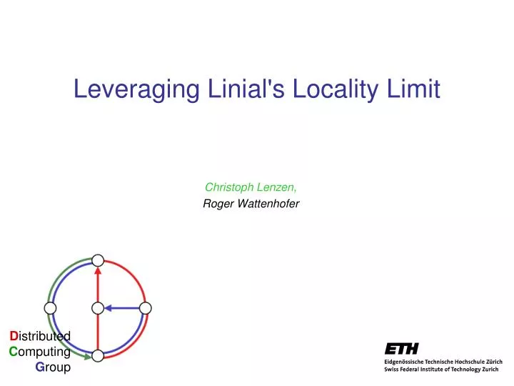 leveraging linial s locality limit