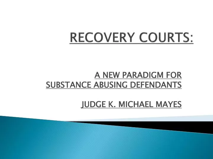 recovery courts
