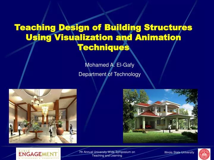 teaching design of building structures using visualization and animation techniques