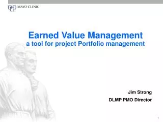Earned Value Management a tool for project Portfolio management