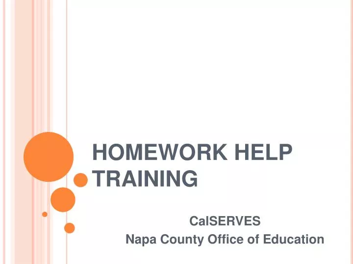 homework help training