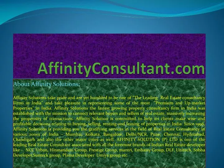 affinityconsultant com