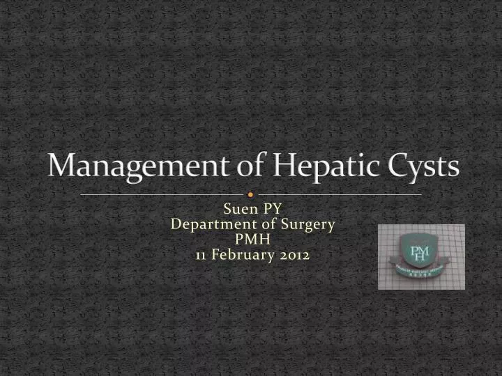 management of hepatic cysts