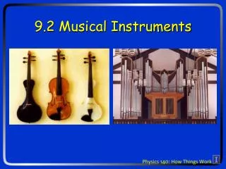 9.2 Musical Instruments