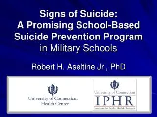 Signs of Suicide: A Promising School-Based Suicide Prevention Program in Military Schools