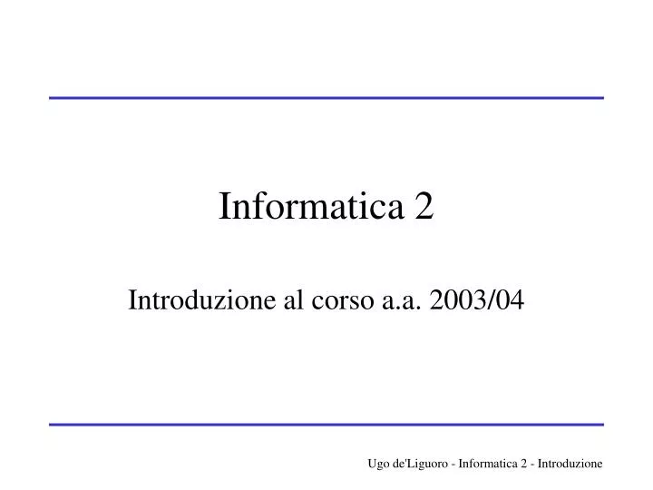 informatica 2