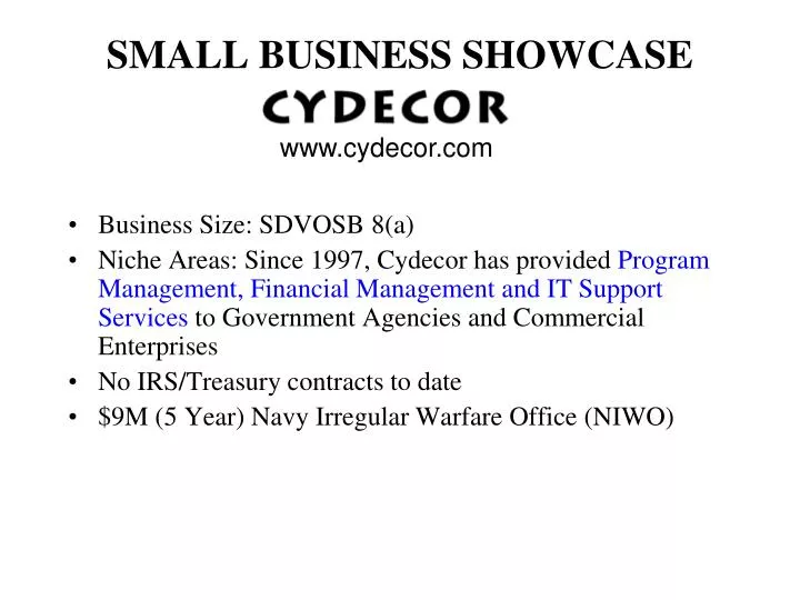 small business showcase