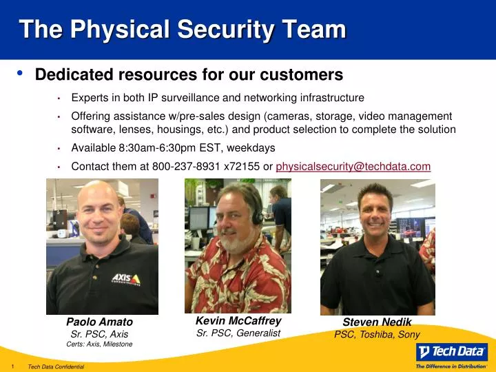 the physical security team