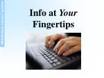 Info at Your Fingertips - slide 1