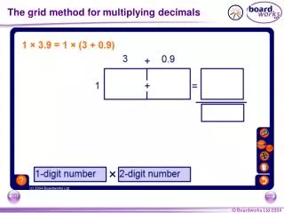 the grid method for multiplying decimals