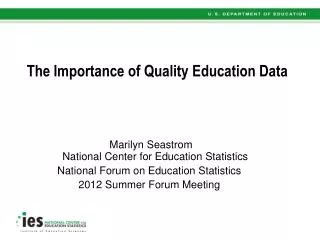 The Importance of Quality Education Data