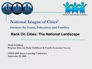 National League of Cities’ Institute for Youth, Education and Families