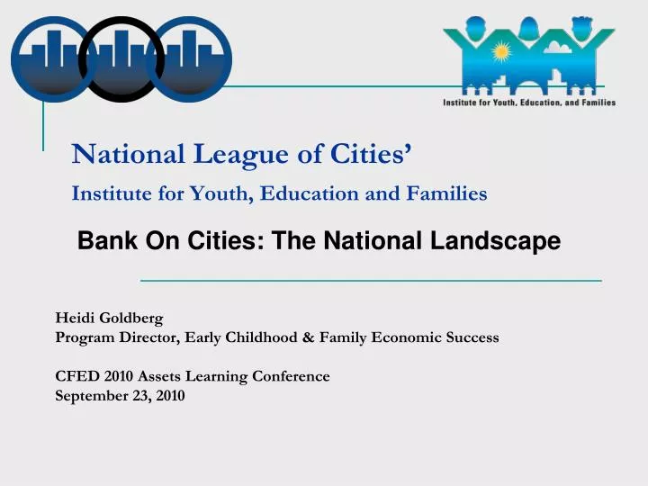 national league of cities institute for youth education and families