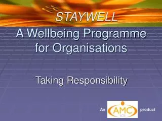 A Wellbeing Programme for Organisations