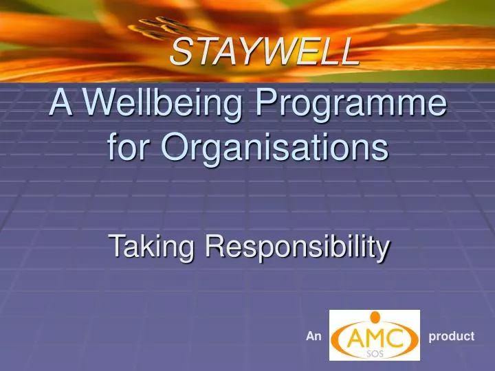 a wellbeing programme for organisations