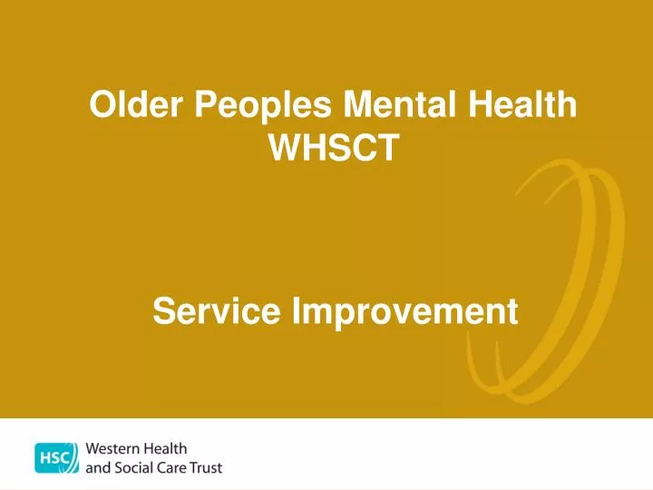 older peoples mental health whsct