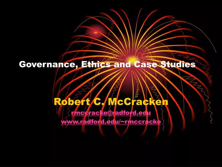 governance ethics and case studies