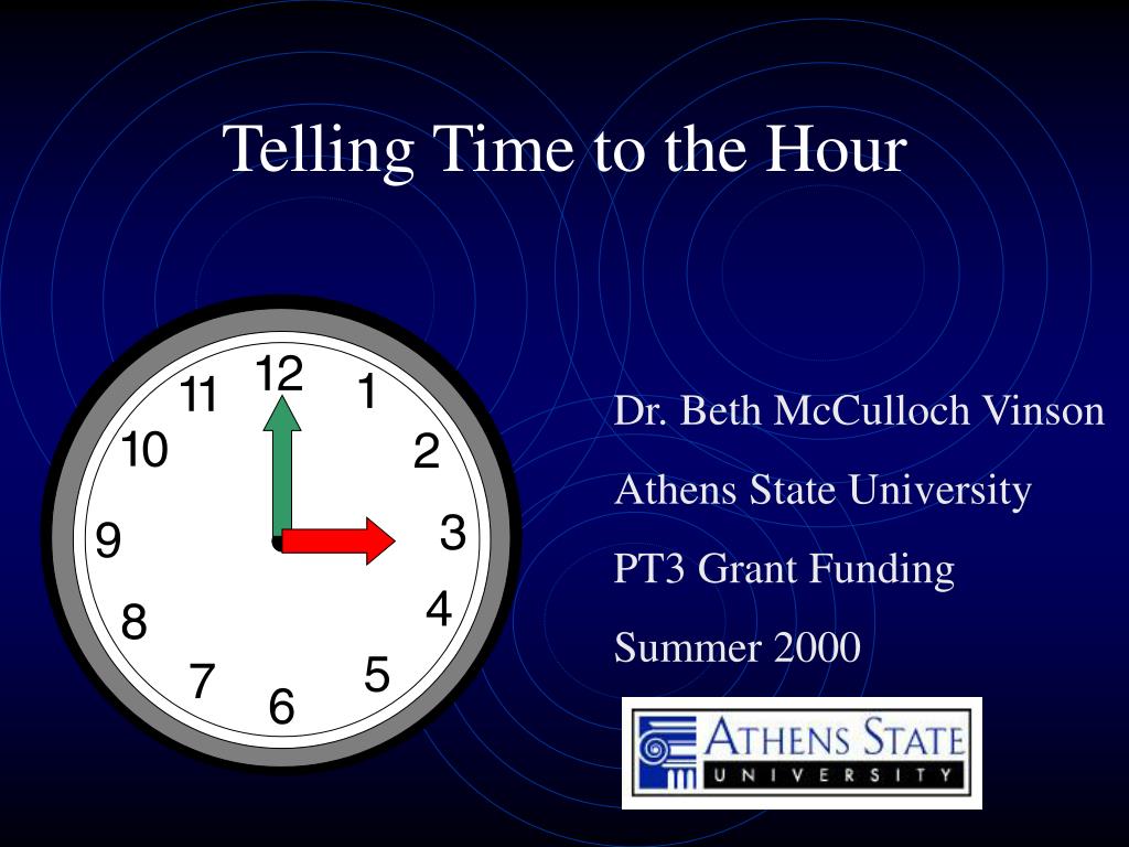 PPT - Telling Time to the Hour PowerPoint Presentation, free download ...