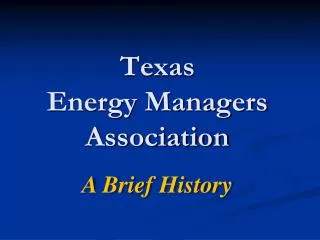 Texas Energy Managers Association