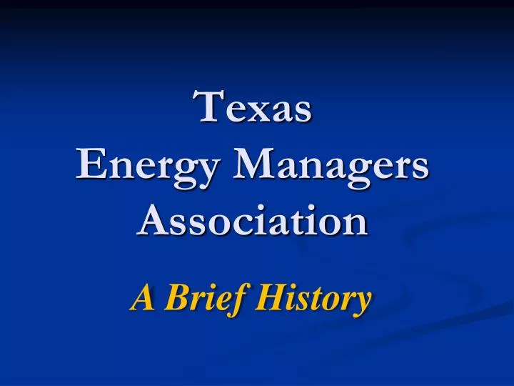 texas energy managers association