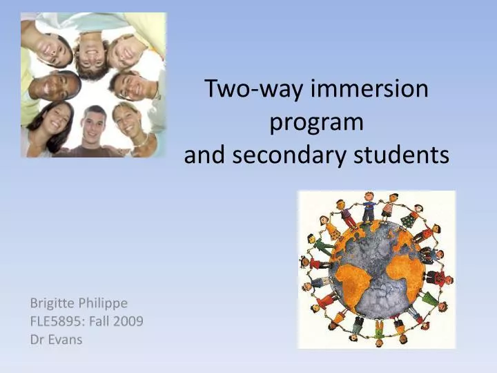 two way immersion program and secondary students