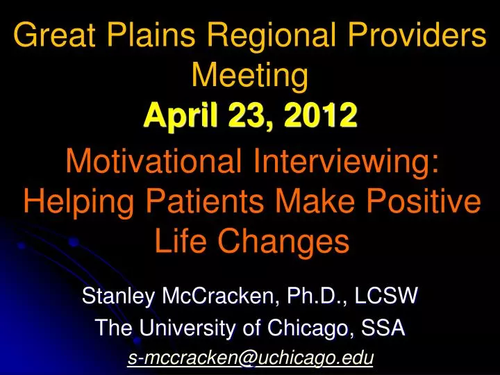 motivational interviewing helping patients make positive life changes