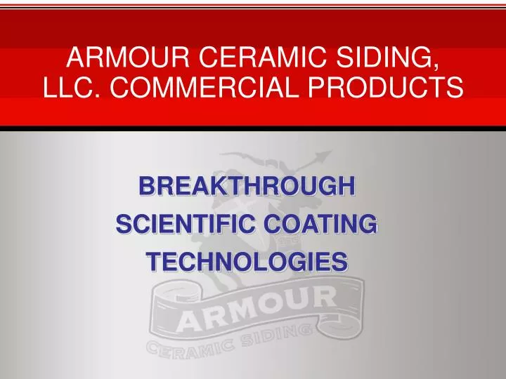 armour ceramic siding llc commercial products
