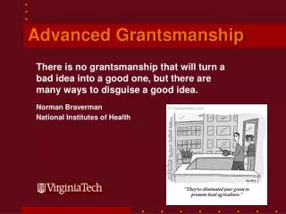 Advanced Grantsmanship