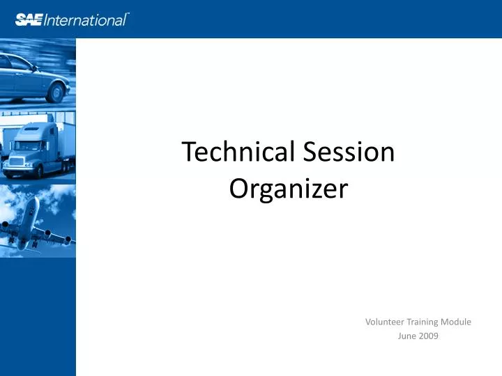 technical session organizer