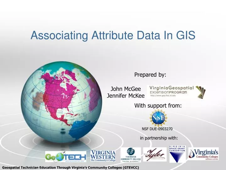 associating attribute data in gis