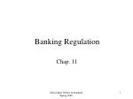 Banking Regulation - slide 1