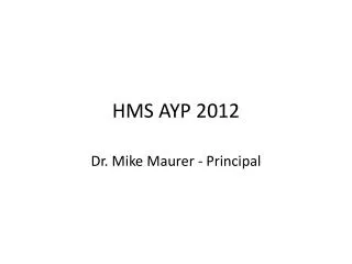 hms ayp 2012