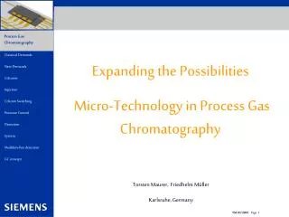 New Definition of Process Gas Chromatography