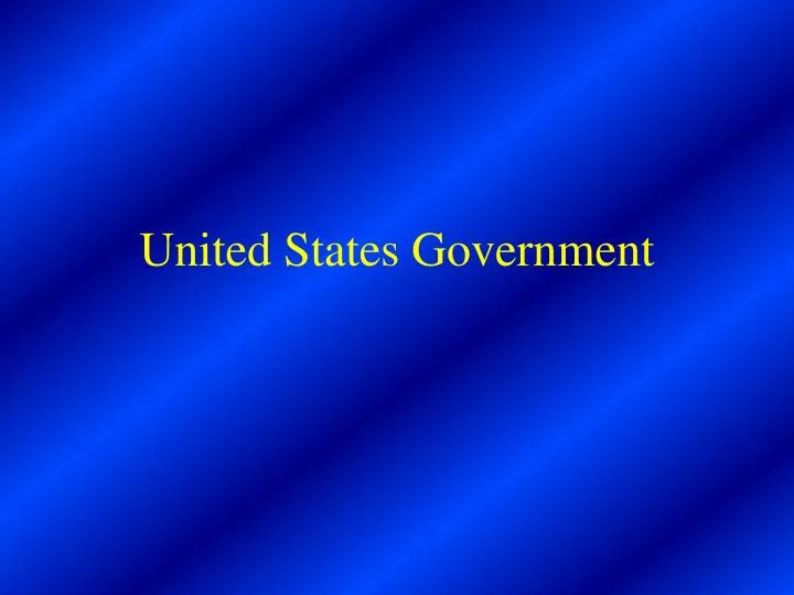 united states government