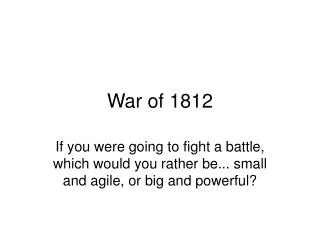 War of 1812