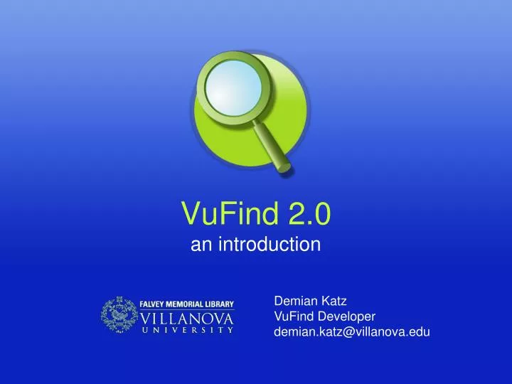vufind 2 0 an introduction