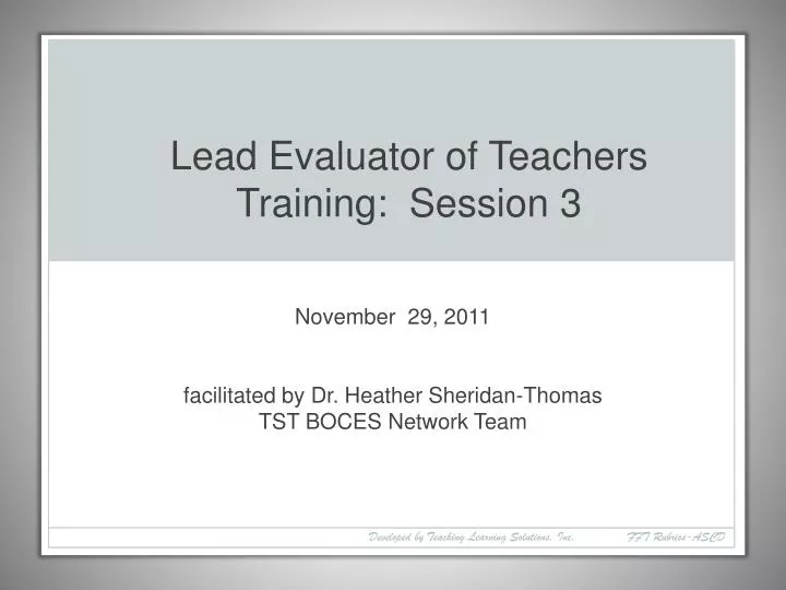 november 29 2011 facilitated by dr heather sheridan thomas tst boces network team