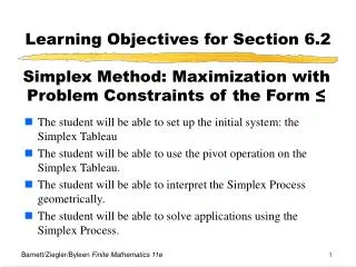 Learning Objectives for Section 6.2