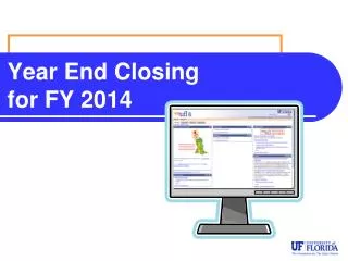 Year End Closing for FY 2014