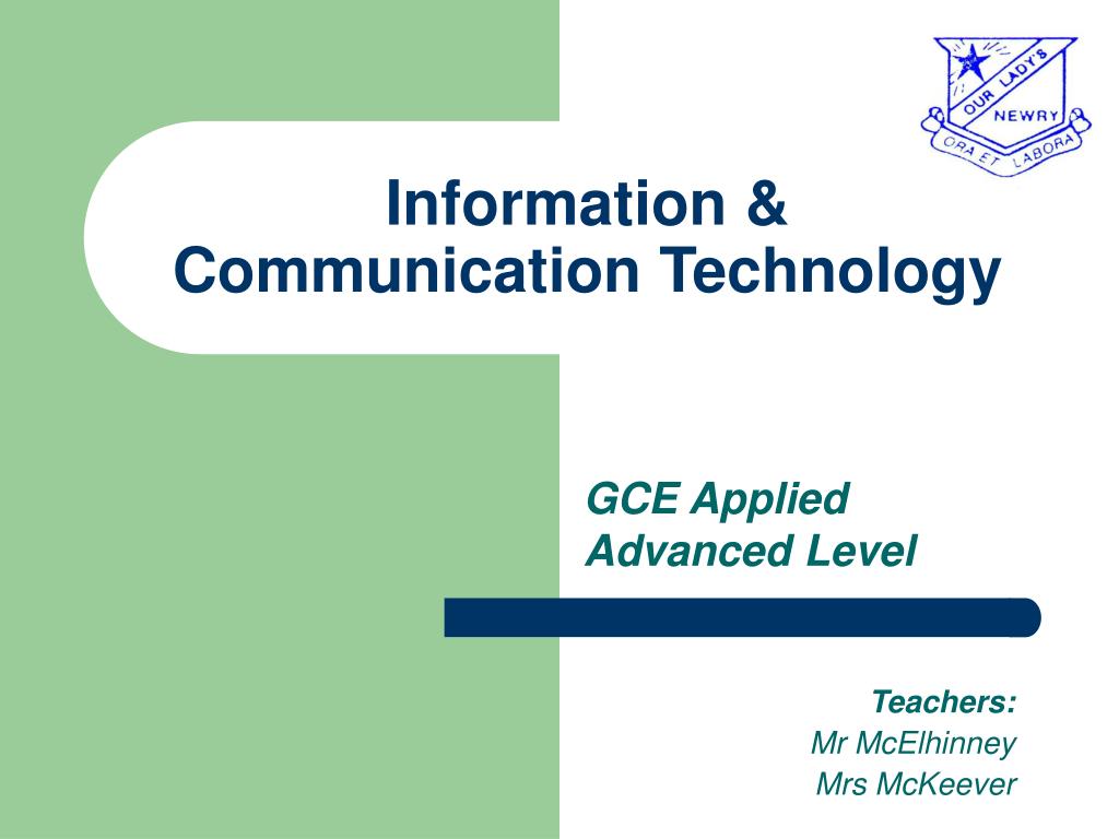 PPT - Information & Communication Technology PowerPoint Presentation ...