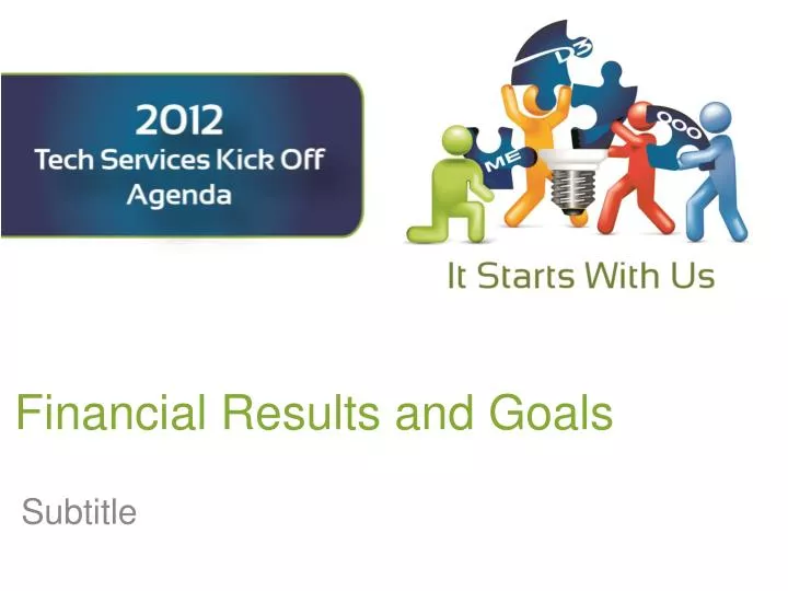 financial results and goals