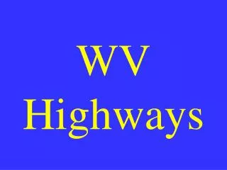 WV Highways