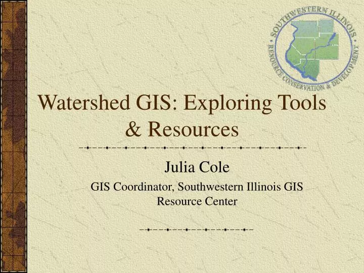 watershed gis exploring tools resources